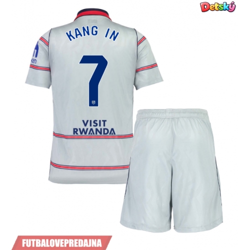 Lacne Dětský Futbalové dres Atletico Madrid Lee Kang-in #7 2026-27 Krátky Rukáv - Tretina (+ trenírky)